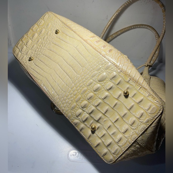 BRAHIMN handbag shoulder bag corcodile embossed good condition - Picture 13 of 16